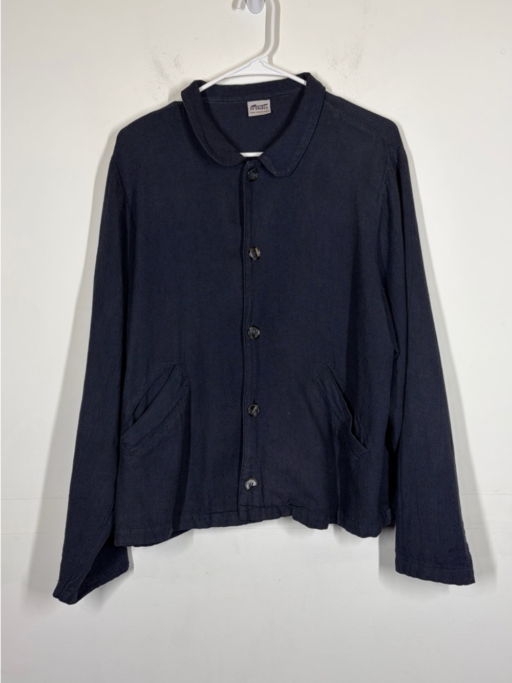 CP Shades Linen Blend Button Down Top Size Small